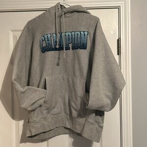 Champion Hoodie men’s Large Gray